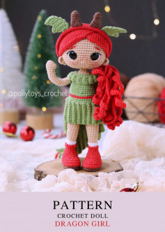 PATTERN CROCHET DOLL DRAGON GIRL