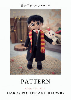 PATTERN CROCHET DOLL HARRY POTTER AND HEDWIG