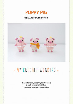 poppy pig FREE Amigurumi Pattern