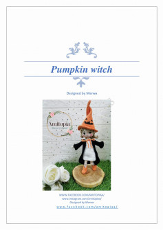 Pumpkin witch crochet pattern