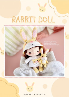 RABBIT DOLL crochet pattern