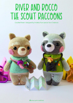 River and cocco the scout raccoons crochet pattern
