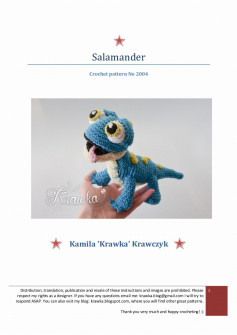Salamander Crochet pattern No 2004