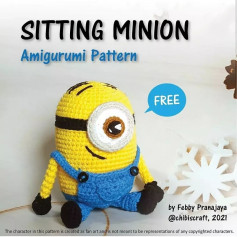 sitting minion amigurumi pattern