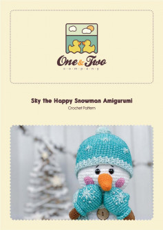 sky the happy snowman amigurumi crochet pattern