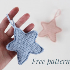 star keychain free pattern