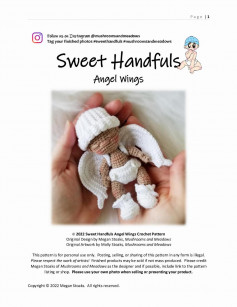 sweet hand fuls angel wings crochet pattern