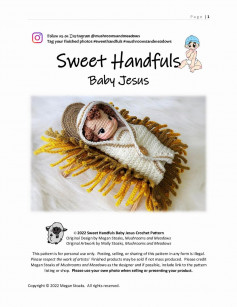 Sweet Handfuls Baby Jesus © 2022 Sweet Handfuls Baby Jesus Crochet Pattern