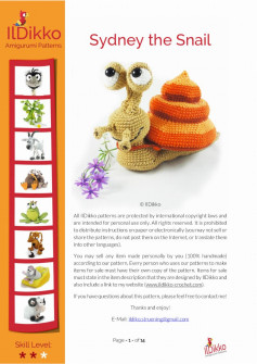 Sydney the Snail crochet pattern