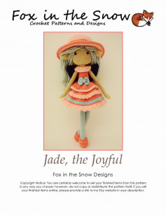 the Joyful Fox in the Snow crochet pattern