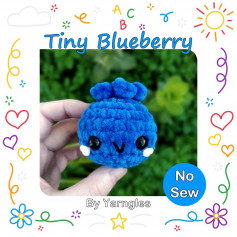 Tiny Blueberry free no sew crochet pattern