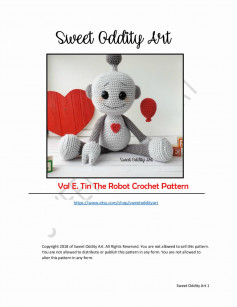 Val E. Tin The Robot Crochet Pattern