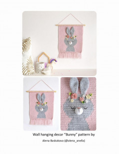 Wall hanging decor “Bunny” pattern