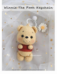 Winnie The Pooh Key chain crochet pattern