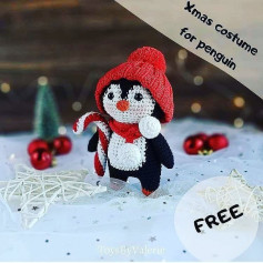 xmas costume for penguin free crochet pattern