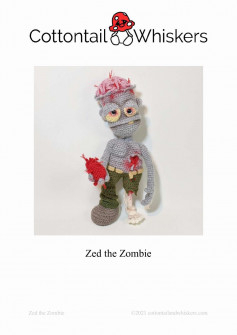 Zed the Zombie Zed the Zombie ©2021 crochet pattern