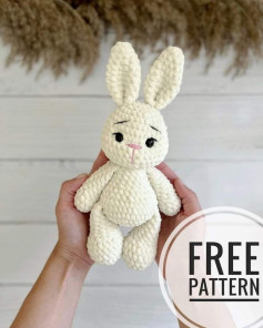 AMIGURUMI free pattern white rabbit