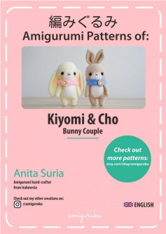 amigurumi pattern of kiyomi & cho bunny couple