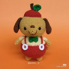 apple dog crochet pattern