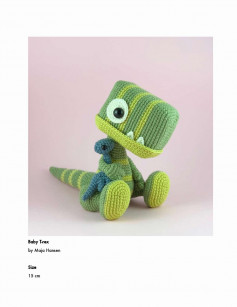 Baby T-rex crochet pattern