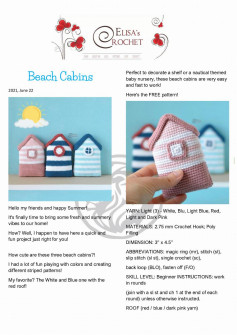 beach cabins crochet pattern