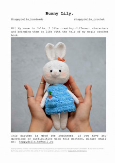Bunny Lily crochet pattern