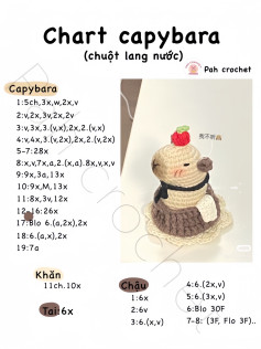 chart capybara chuột lang nước