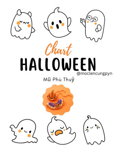 Chart halloween mũ phù thủy