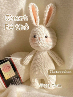 Chart móc bé thỏ trắng
