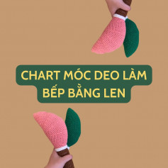 Chart móc deo làm bếp bằng len (dao)