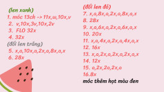 Chart móc khóa miếng dưa hấu