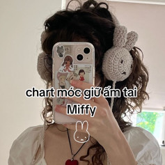 chart móc len giữ ấm tai hình thỏ miffy