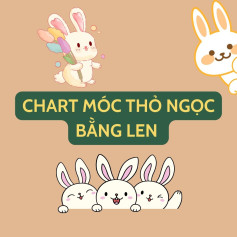 chart móc thỏ ngọc bằng len