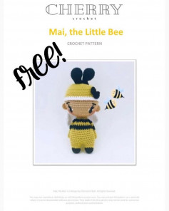 cherry crochet mai the little bee free.