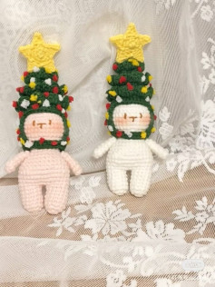 Christmas bear crochet pattern
