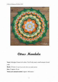 citrus mandala crochet pattern