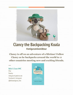 Clancy the Backpacking Koala crochet pattern