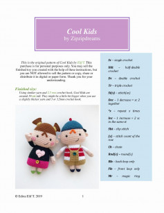 Cool Kids crochet pattern