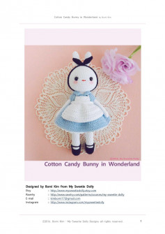 Cotton Candy Bunny crochet pattern