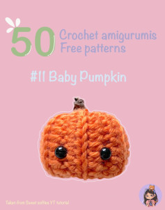 crochet amigurumi free pattern baby pumpkin