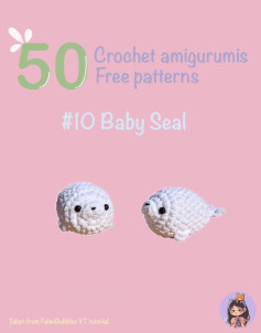 crochet amigurumi free pattern baby seal