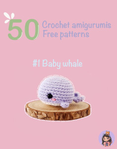 crochet amigurumi free pattern baby whal