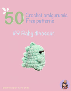 crochet amigurumis free pattern baby dinosaur