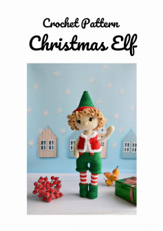 Crochet Pattern Christmas Elf doll