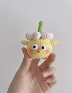 Crochet pattern Cute stuffed chicken