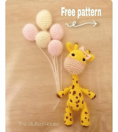 Crochet pattern for giraffes and balloons