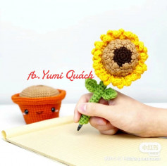 Crochet pattern Plant pot line - Flower pen - Hibiscus