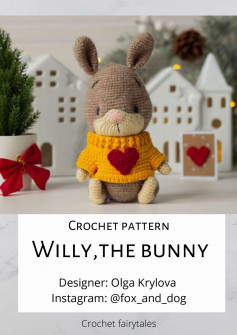 Crochet pattern Willy,the bunny