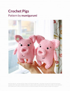 Crochet Pigs Pattern