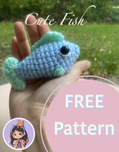 cute fish crochet free pattern